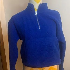 -Blue teddy jacket